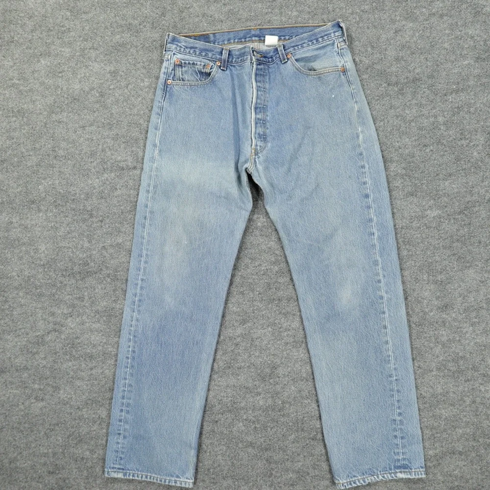 Vintage‎ Levis 501 XX Jeans Men 36x32 Blue Straight Button Fly Classic